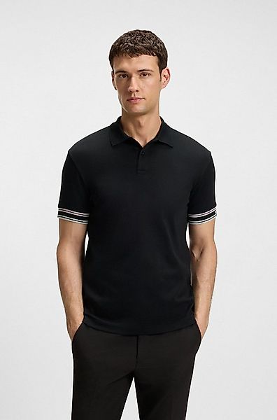 BOSS GREEN Poloshirt Polo Zone mit Piqué-Streifen und einem Logo am Ärmel günstig online kaufen