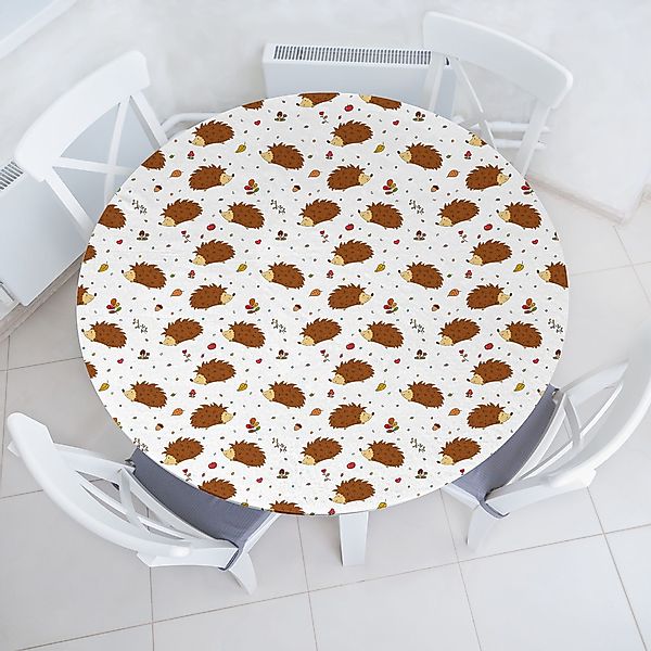 Abakuhaus Tischdecke Rundum-elastische Stofftischdecke, Igel Spielerisch günstig online kaufen