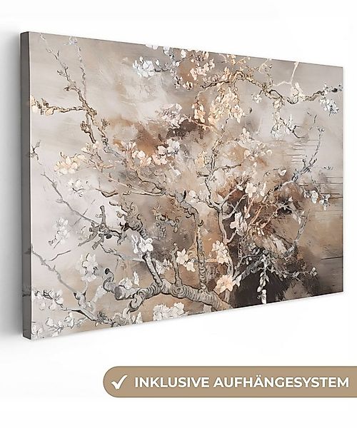 OneMillionCanvasses® Leinwandbild Mandelblüte - Kunst - Van Gogh - Beige - günstig online kaufen