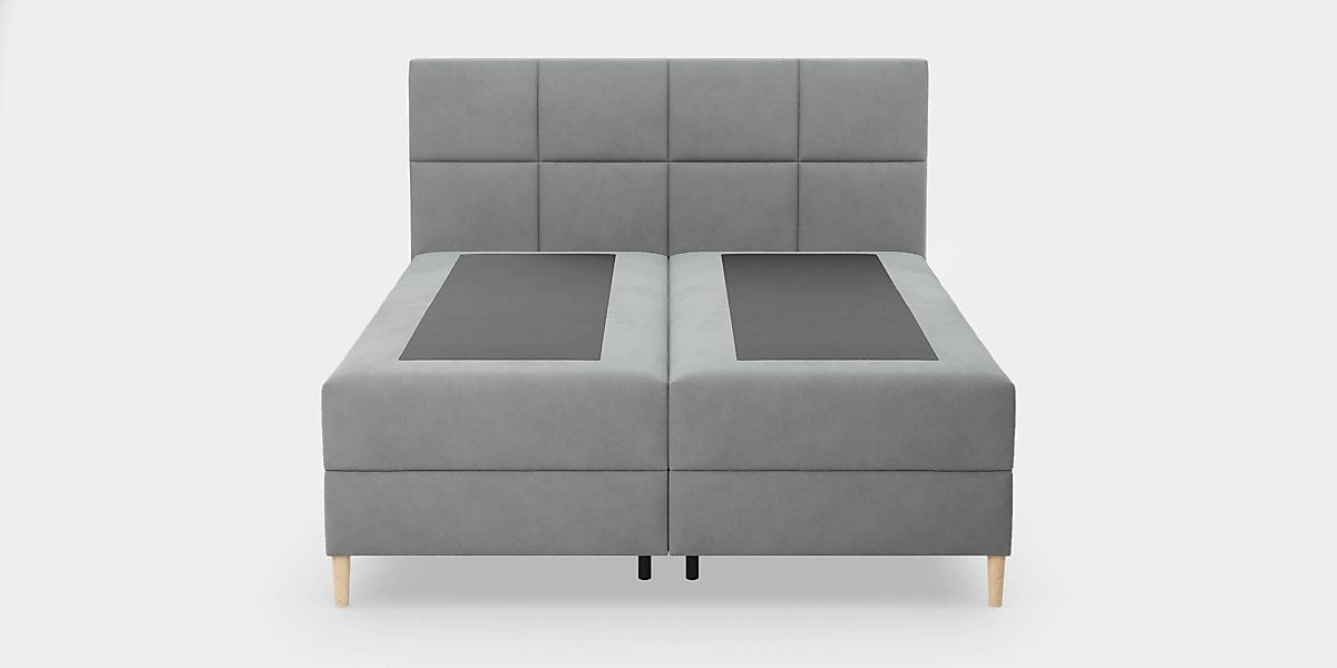 NADUVI Collection | Boxspring Quadro Samt mit Stauraum 180 x 200 cm günstig online kaufen