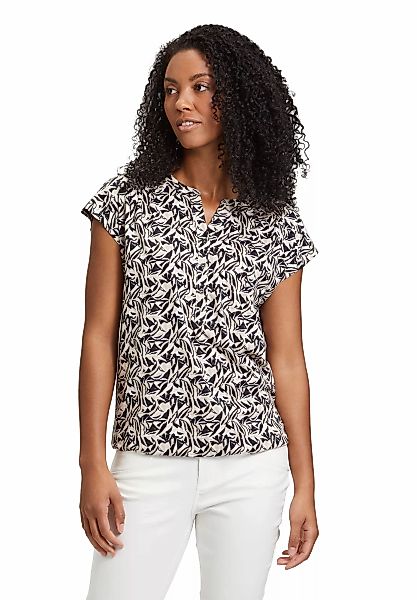 Betty&Co Kurzarmshirt "Betty & Co Blusenshirt mit Knopfleiste", Druck günstig online kaufen