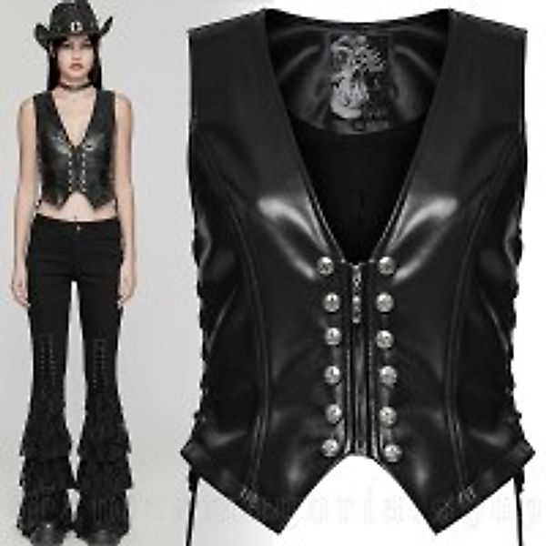 Western-Gothic- und Punk-Weste günstig online kaufen