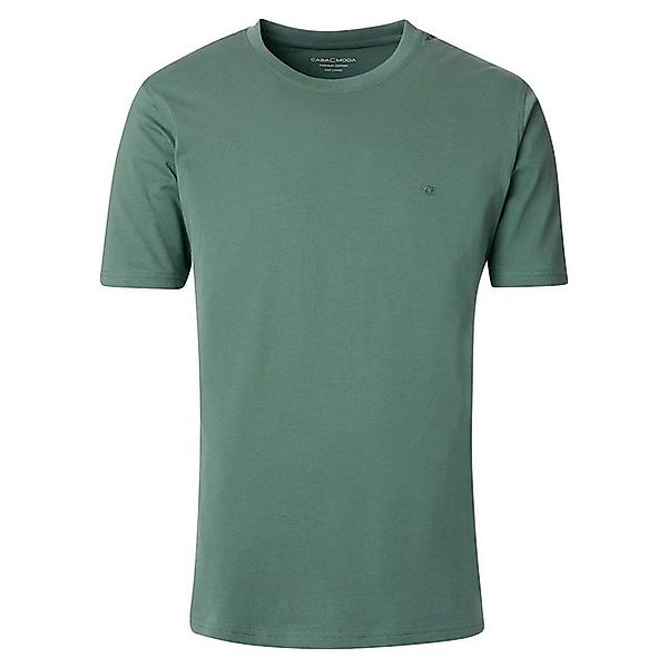 CASAMODA Rundhalsshirt Große Größen Herren CasaModa Basic T-Shirt agavengrü günstig online kaufen