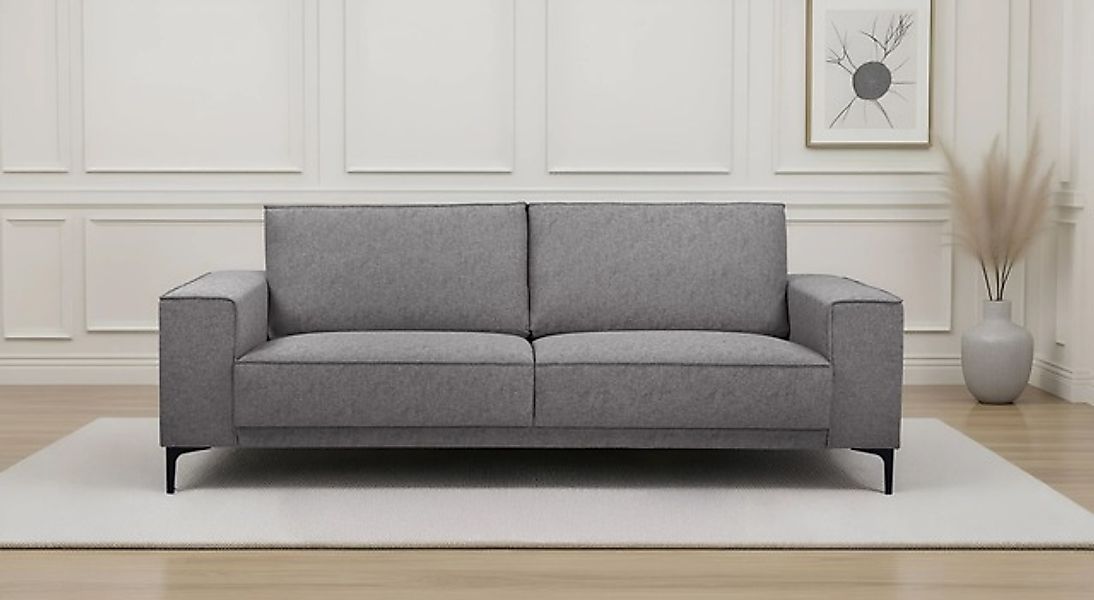 OTTO home 3-Sitzer »3er Sofa Oland, Struktur, Flachgewebe, Luxus-Microfaser günstig online kaufen