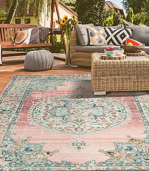 merinos Teppich »Salsa Outdoor 20053«, rechteckig, 4 mm Höhe, In- und Outdo günstig online kaufen