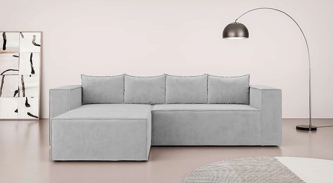 Home affaire Ecksofa "LINCOLNVILLE mit Bettfunktion und Bettkasten, Maße B/ günstig online kaufen