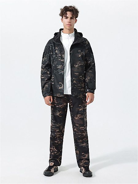 YOUTHUP Freizeitanzug, Herren winddichter, warmer Camouflage-Outdooranzug günstig online kaufen