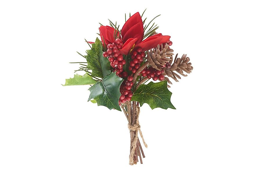 Kunstblume Weihnachtsarrangement mit Tanne, DPI, L 15 cm günstig online kaufen