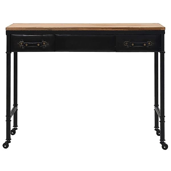 vidaXL Konsolentisch MDF und Tannenholz 100 x 33,5 x 80 cm günstig online kaufen