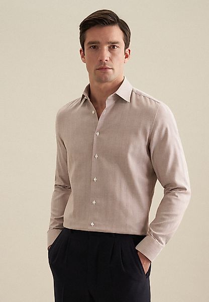 seidensticker Flanellhemd "Slim", Slim Langarm Kentkragen Streifen günstig online kaufen