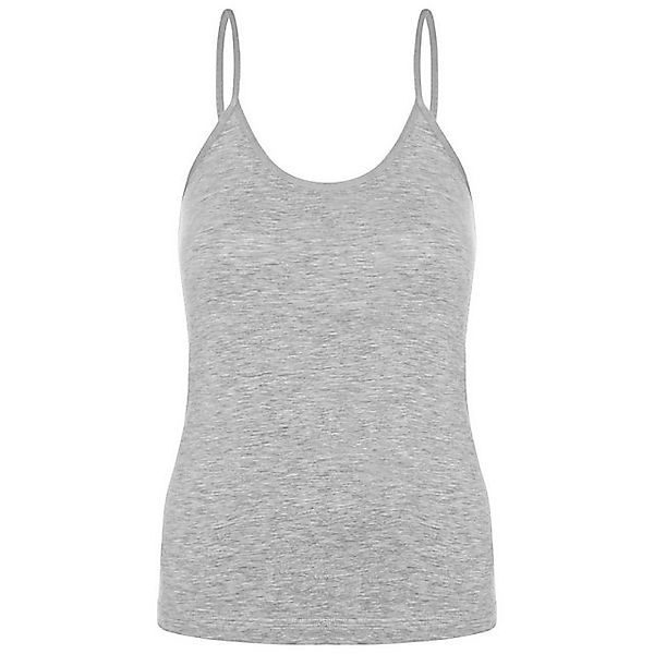 fashionshowcase Tanktop Damen Spaghettiträger Tops 4er Pack - 100% Baumwoll günstig online kaufen