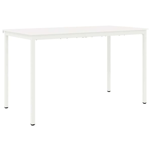 vidaXL Bartisch Weiß 110 x 55 x 105 cm Massives Kiefernholz 892812 günstig online kaufen