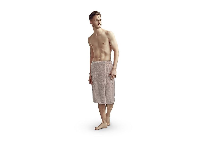 Bestlivings Saunatuch Herren 60x145cm, Sauna Kilt "Flauschig" Saunahandtuch günstig online kaufen