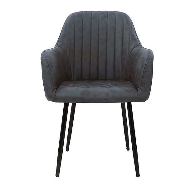 ML-DESIGN Stuhl Esszimmerstuhl mit Rücken- und Armlehnen Samt/Kunstleder Be günstig online kaufen