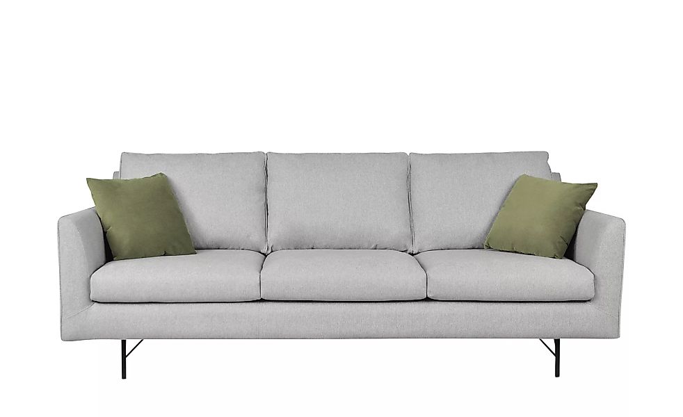Sofa, 3-sitzig - grau - 219 cm - 85 cm - 99 cm - Polstermöbel > Sofas > 3-S günstig online kaufen