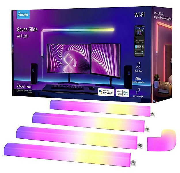 Govee Wandleuchte LED-Wandleuchte B6062 (4+1), App steuerbar, Mit Musiksens günstig online kaufen
