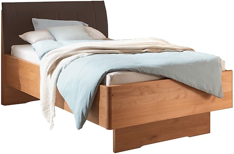 WIEMANN Holzbett »Cardiff, Bettgestell, Bettrahmen, teilmassiv, mit Polster günstig online kaufen