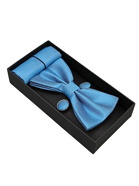 ANTALUX Fliege Elegantes 4-teiliges Herren-Set: Fliege, Tuch & Manschettenk günstig online kaufen