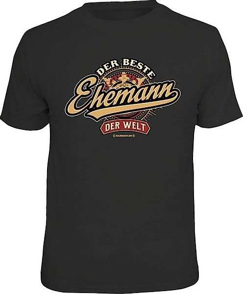 RAHMENLOS® T-Shirt Das Geschenk zum Hochzeitstag "Bester Ehemann der Welt günstig online kaufen
