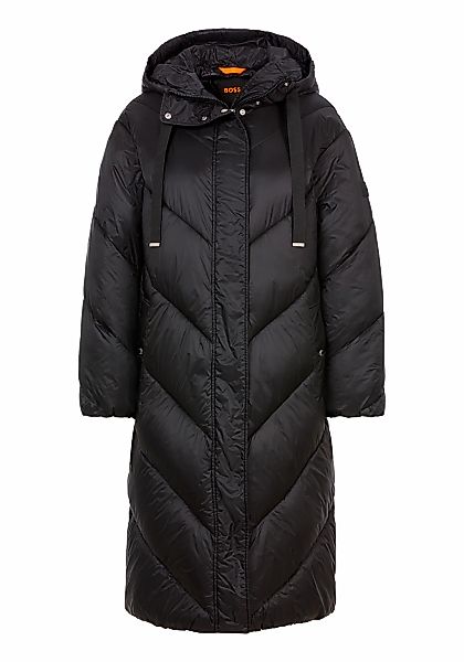 BOSS ORANGE Outdoorjacke "Pollylong Premium Damenmode", mit Kapuze günstig online kaufen