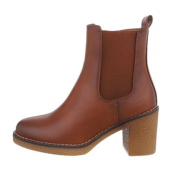 Ital-Design Damen Freizeit High-Heel-Stiefelette (84206743) Blockabsatz günstig online kaufen