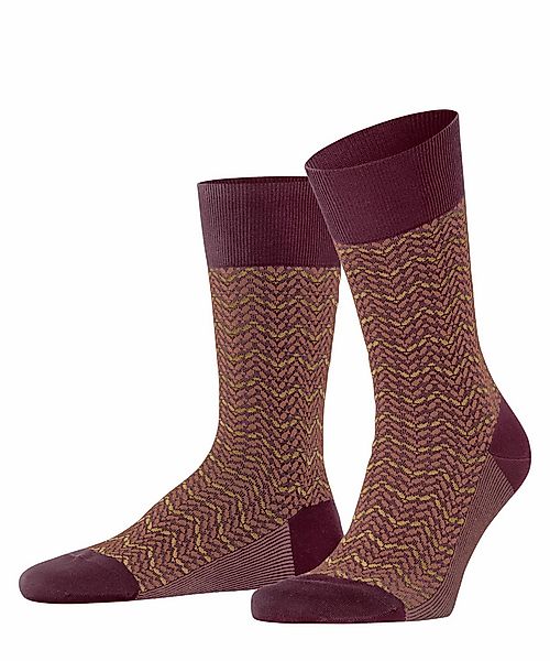 FALKE Colour Waves Herren Socken, 45-46, Lila, AnderesMuster, Baumwolle, 12 günstig online kaufen