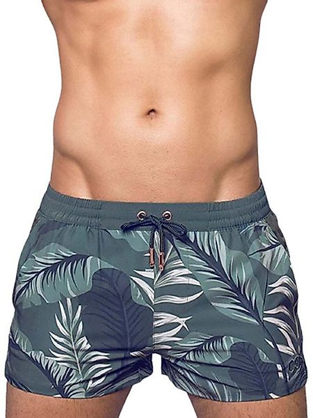 2eros Badeshorts 2Eros Print Hawaiian Swimshorts S50 Forest Green günstig online kaufen