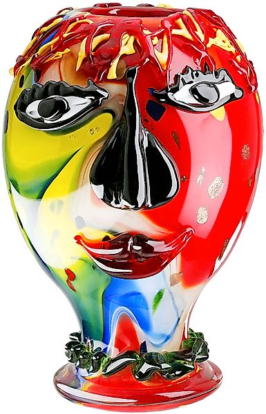 Casablanca by Gilde Tischvase "Gesichtsvaseb Andrew, mehrfarbig H.29 cm", ( günstig online kaufen