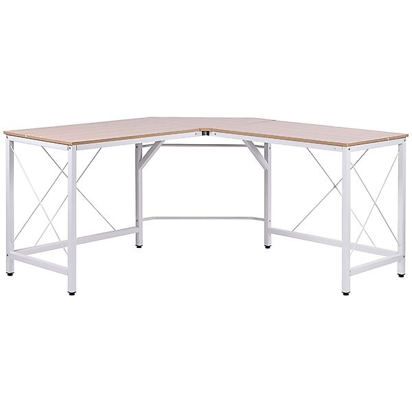 HOMCOM Eckschreibtisch L-Form Winkelschreibtisch (PC-Tisch, 1-St., günstig online kaufen