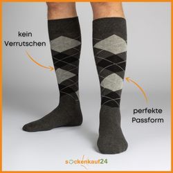 sockenkauf24 Kniestrümpfe 4 Paar Herren Strümpfe günstig online kaufen