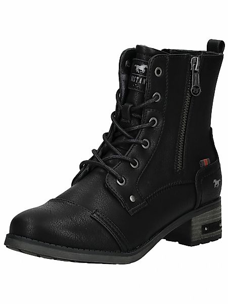 Mustang Shoes Schnürstiefelette "Mustang Shoes Stiefelette Lederimitat" günstig online kaufen