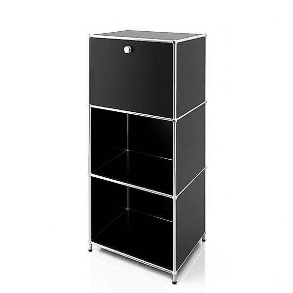 Floordirekt Metallregal Concept Epure MK-107 4 Ebenen 50 x 40 x 121 cm Schw günstig online kaufen