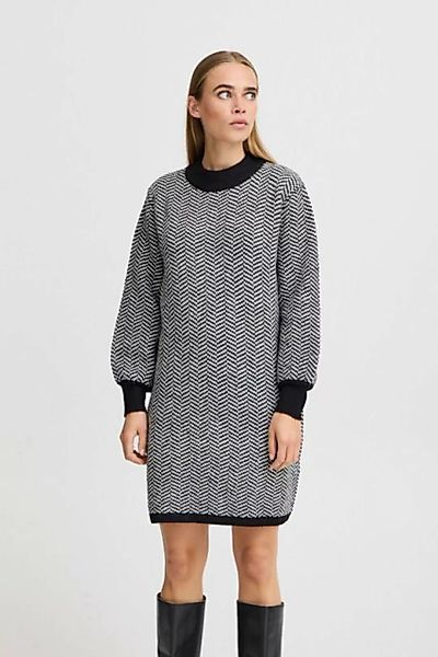 Ichi Strickkleid IHKAMARA DR3 casual Strickkleid mit Fischgrätmuster günstig online kaufen