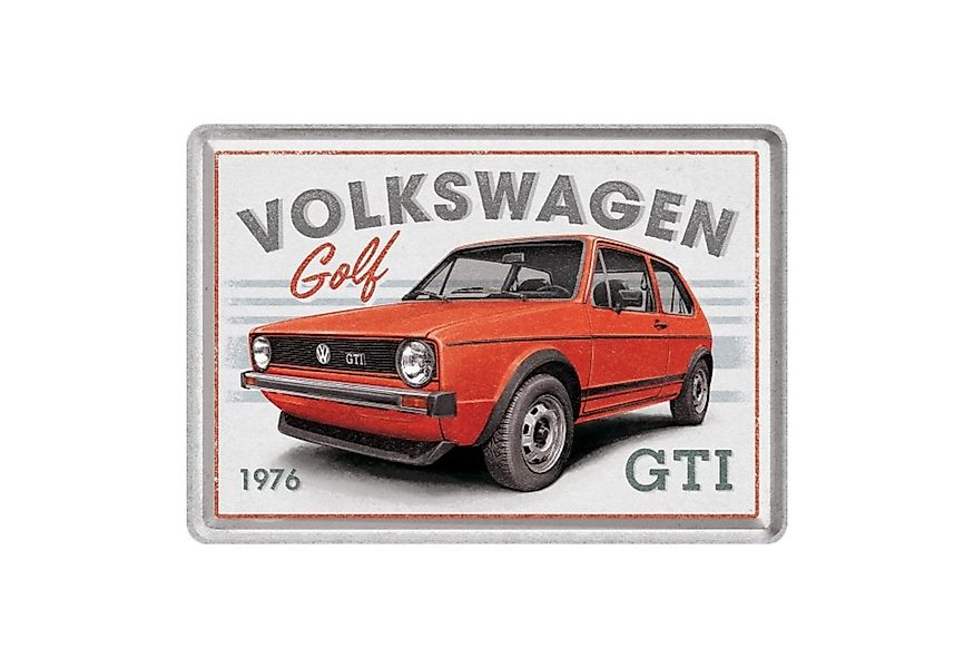 Nostalgic-Art Metallschild Nostalgic-Art - Blechpostkarte - VW Golf - GTI 1 günstig online kaufen