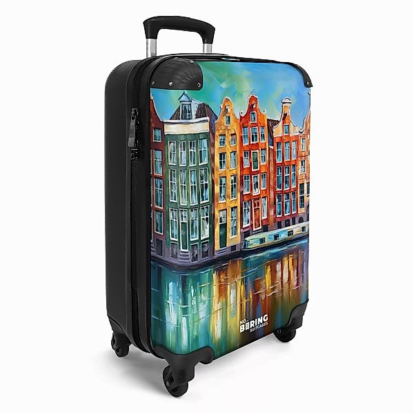 NoBoringSuitcases.com© Hartschalen-Trolley Amsterdam - Ölgemälde - günstig online kaufen
