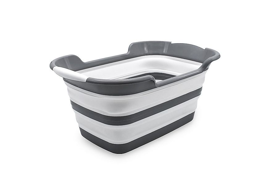 Spetebo Wäschekorb Silikon Wanne faltbar weiß 60 x 40 cm - 27 Liter günstig online kaufen