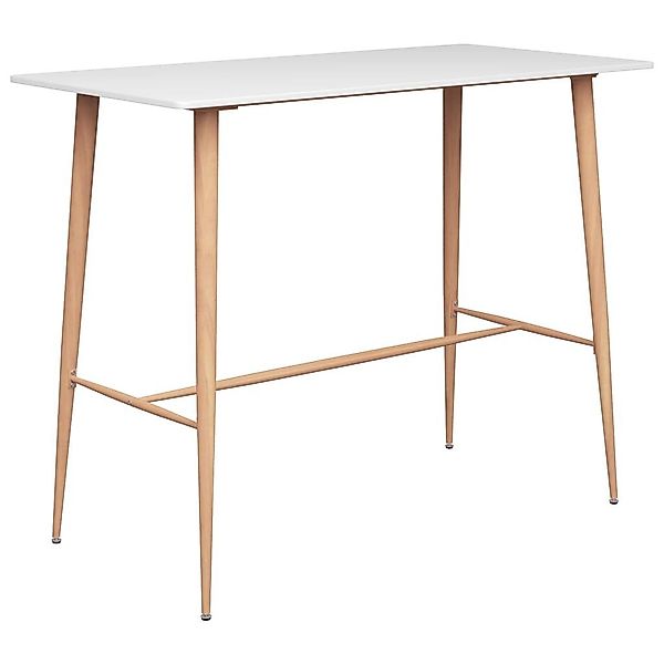 vidaXL Esstisch Bartisch Weiß 120x60x105 cm günstig online kaufen