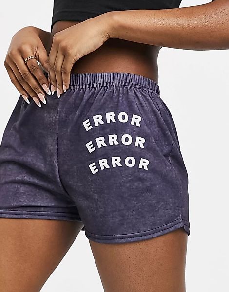 Adolescent Clothing – Error – Lounge-Shorts verwaschenem Grau günstig online kaufen