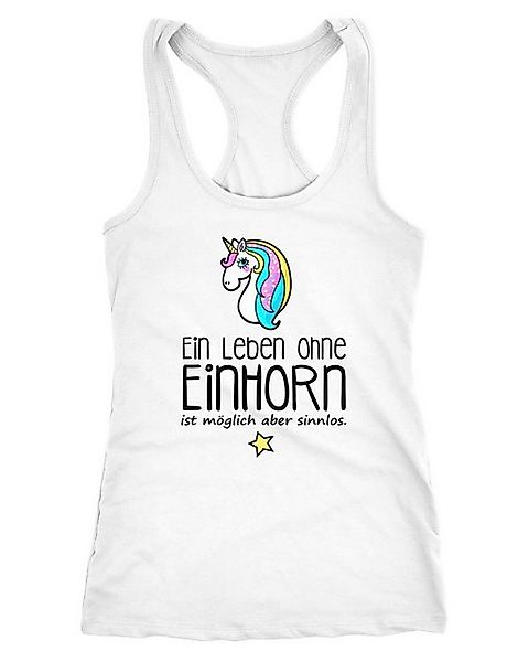 MoonWorks Tanktop Damen Tanktop Ein Leben ohne Einhorn ist möglich aber sin günstig online kaufen
