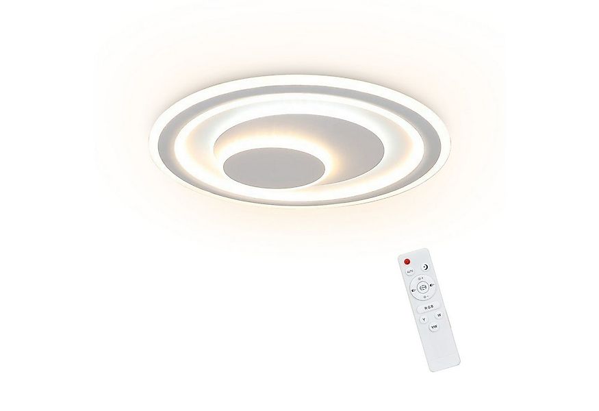 Nettlife LED Deckenleuchte LED Deckenleuchte 50cm RGB Runde, RGB Farbwechse günstig online kaufen