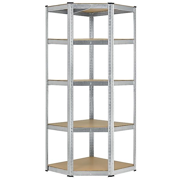 Juskys Eckregal Lagerregal Corner Basic 180 x 70 x 40 bis 70 cm günstig online kaufen