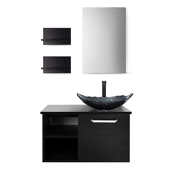 Puluomis Badmöbel-Set mit Spiegel, Badezimmerschrank mit günstig online kaufen