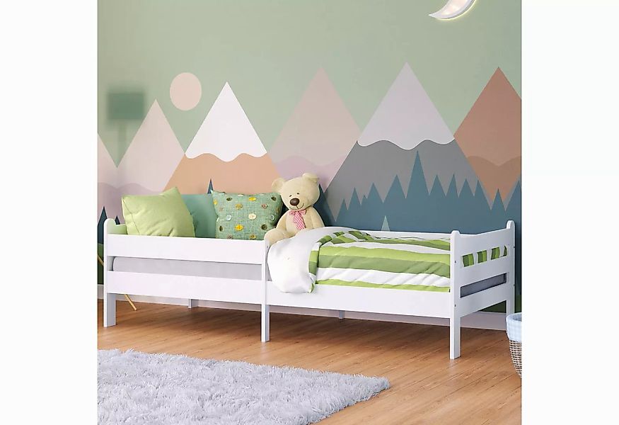 Bellabino Kinderbett Kuru (Einzelbett 90x200 cm in weiß), aus MDF günstig online kaufen