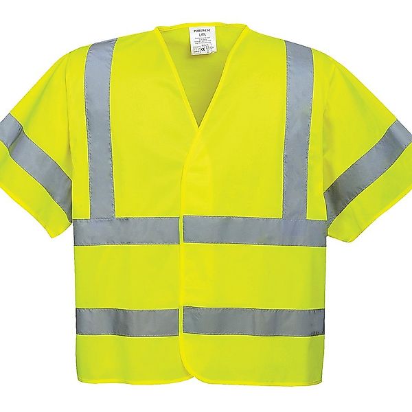 Portwest Warnweste Kurzarm-Warnschutzweste gelb günstig online kaufen
