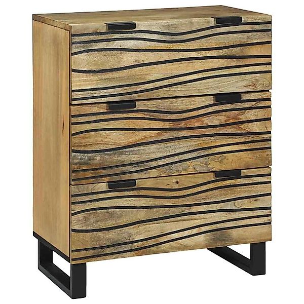 vidaXL Sideboard Braun 60 x 33,5 x 75 cm Massivholz Mango 4017939 günstig online kaufen