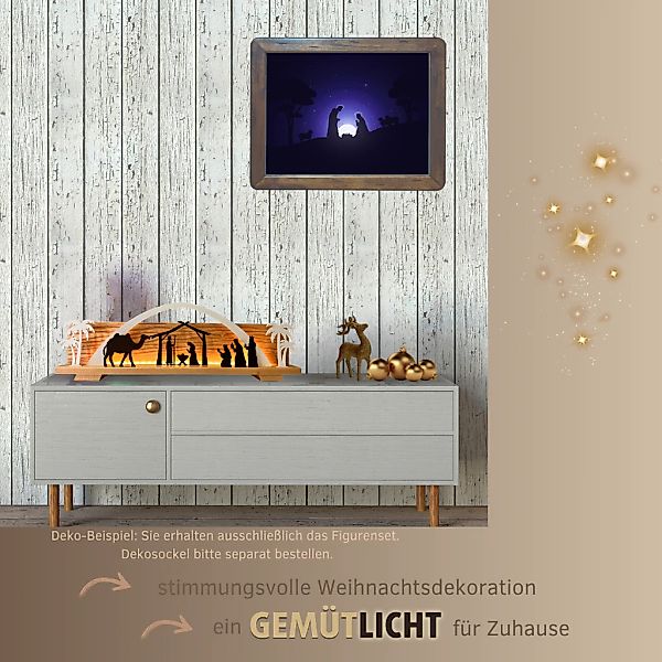 Weigla Dekofigur "Figurenset "Christi Geburt" für WEIGLA Dekosockel, aus Ho günstig online kaufen
