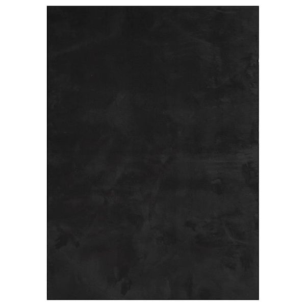 vidaXL Teppich Huarte Kurzflor Weich Und Waschbar Schwarz 140x200 Cm 193518 günstig online kaufen