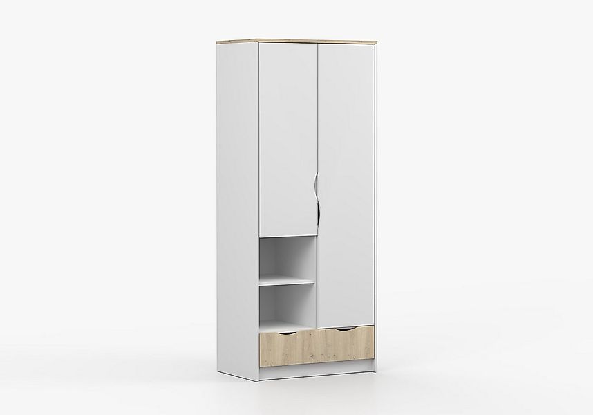 imoebel24 Drehtürenschrank JOY I 06 80 cm - Artisan / Weiss günstig online kaufen