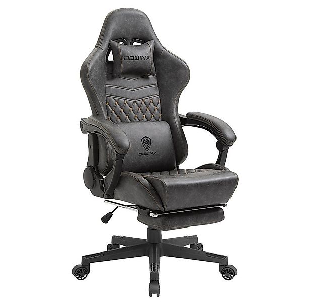 Dowinx Gaming-Stuhl Ergonomisches Design mit Massage Lendenwirbelstütze und günstig online kaufen