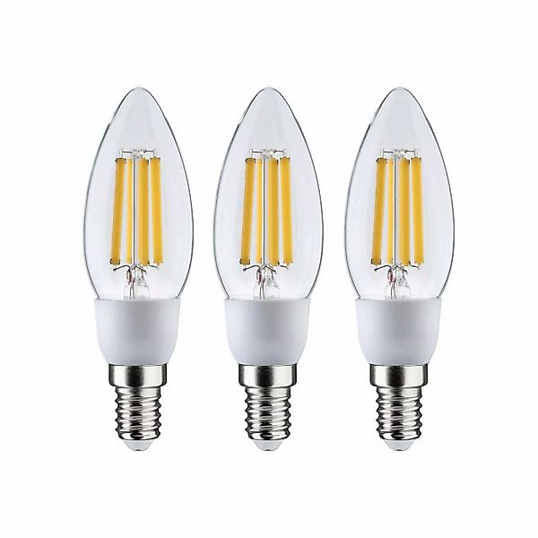 Paulmann "Eco-Line Filament 230V LED Kerze E14 3x525lm 3x2,5W 3000K Klar" günstig online kaufen